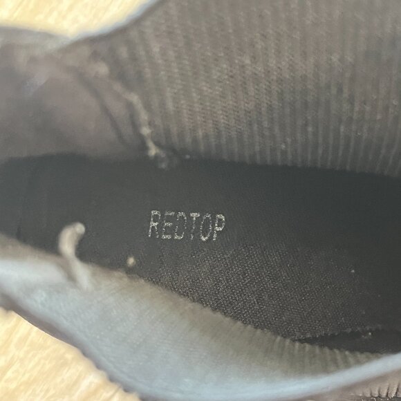 Womens Redtop Black Suede Heeled Ankle Boots - 9 - Picture 6 of 8